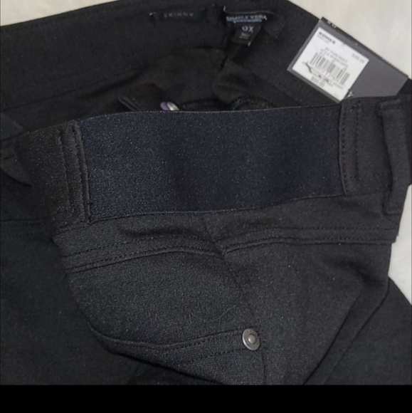 Vera Wang classic Black Mid-Rise slimming stretch fit skinny dress pants 0X - Picture 15 of 16